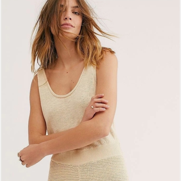 Free People Pants - Free People FP Beach Vero Linen Blend Knited Jumpsuit, XS